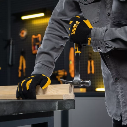 Молоток-гвоздодер 350 г Denzel, цельнометаллический, двухкомпонентная рукоятка 10422 купить в Челябинске