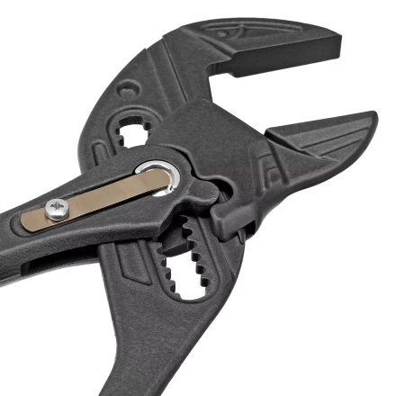 Клещи переставные Denzel 17910, кнопочный механизм, обливные рукоятки, сантехнические, 250 мм купить в Челябинске