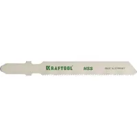 Полотна KRAFTOOL, T118A, для эл/лобзика, HSS, по металлу (1,5-2мм), EU-хвост., шаг 1,2мм, 55мм, 5шт 159551-1.2-S5