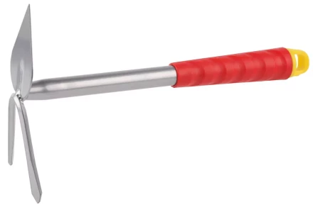 Мотыжка GRINDA, сердцевидное лезвие, 2 зубца, из углеродистой стали с коннекторной системой, 310 мм 8-421437_z01 купить в Челябинске