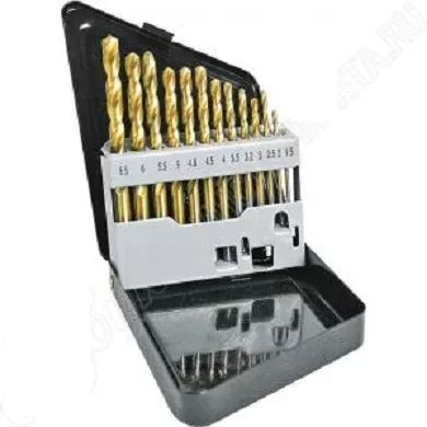 Набор сверл по мет 1,5-6,5мм 13шт мет. коробка Кратон 1 05 01 012 купить в Челябинске