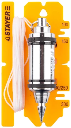 Отвес STAYER &quot;PROFI&quot; строительный со шнуром, с противоударным ободком, 250 г 06352-25 купить в Челябинске