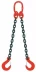 Строп цепной двухветвевой 2СЦ 11.2 т L=7.25м 8 кл на концах захваты 3Т6 купить в Челябинске