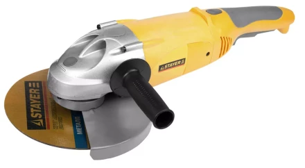 Машина STAYER углошлифовальная, дополнительная рукоятка, ключ, 230мм, 6000об/мин, 2100Вт SAG-230-2100 купить в Челябинске