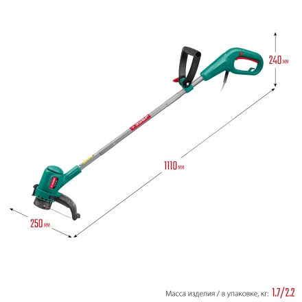 ЗУБР 400 Вт, ш/с 26 см, сетевой триммер (ТСН-26-400) купить в Челябинске