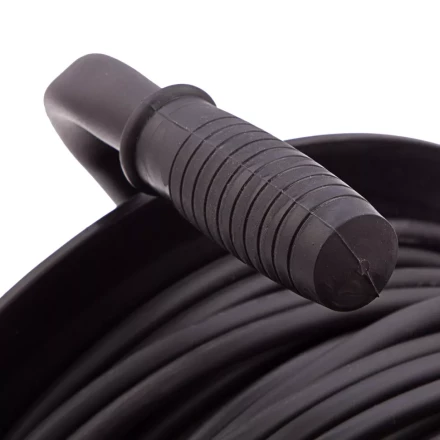 Удлинитель силовой 50 м, 16А, тип УХ10, ПВС, на кабельной катушке, 4 розетки без заземления Сибртех 95865 купить в Челябинске