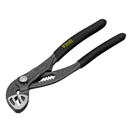 Клещи переставные Denzel 17905, кнопочный механизм, обливные рукоятки, 180 мм купить в Челябинске