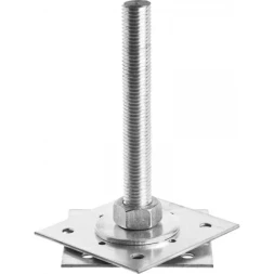 Анкер ЗУБР "МАСТЕР" регулируемый по высоте, 120х200х120мм, М24, 1шт 310265-120-24