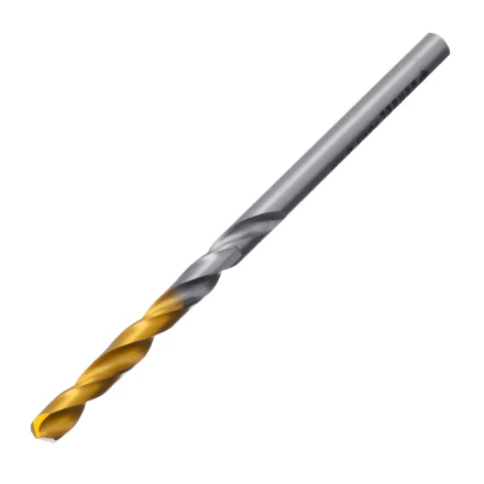 Сверло спиральное по металлу Denzel 4 x 75 мм, Р6М5, Golden Tip, 718229 купить в Челябинске