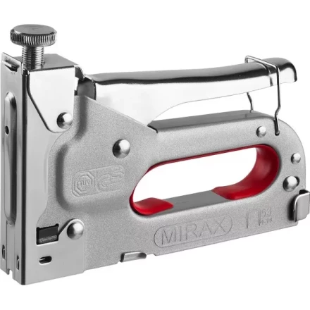 Степлер с регулировкой силы удара, металлический корпус, для тонкой скобы тип 53 (4-14 мм), MIRAX 3144 купить в Челябинске