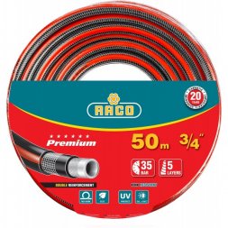 Шланг RACO &quot;PREMIUM&quot; поливочный, 40атм., армированный, 3-х слойный, 3/4&quot;х50м 40300-3/4-50