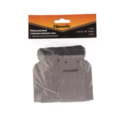 Набор шпателей японских стальных 60-80-100-120 мм 4 шт SPARTA 852605 купить в Челябинске