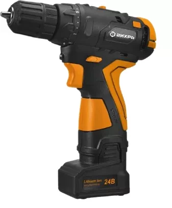 Дрель-шуруповерт аккумуляторная Вихрь ДА-18Л-2КУ/Б бесщеточный двигатель купить в Челябинске