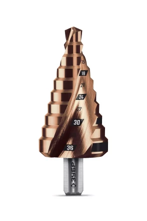 ЗУБР КОБАЛЬТ 9-36мм, 10 ступеней, винтовая проточка, сверло ступенчатое, ПРОФЕССИОНАЛ (29674-9-36-10) купить в Челябинске