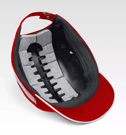 ЗУБР БИНОМ, красная, ударопрочный корпус, укороченный козырёк 55мм, размер от 54 до 59см, защитная каскетка, Профессионал (11096) купить в Челябинске