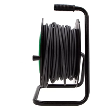 Удлинитель силовой 30 м, 16А, тип УХ10, ПВС, усиленный, на кабельной катушке, 4 розетки без заземления Сибртех 95868 купить в Челябинске