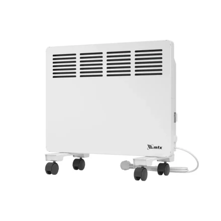 Конвектор электрический КМ-1000.1, 230 В, 1000 Вт, X-образный нагреватель, колеса, термостат // MTX 98124 купить в Челябинске