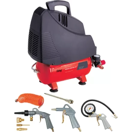 Компрессор безмасляный поршневой прямой привод FUBAG SERVICE MASTER KIT + 6 предметов купить в Челябинске