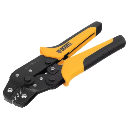 Клещи для обжима неизолированных наконечников НК и НВ, разъемов РП, 0,25 - 2,5 мм2 Denzel 17745 купить в Челябинске