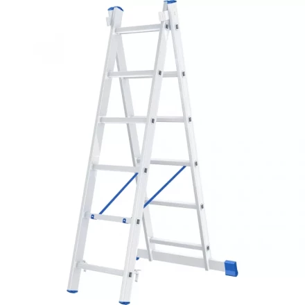 Лестница алюминиевая 2х6 ступеней двухсекционная СИБРТЕХ 97906 купить в Челябинске