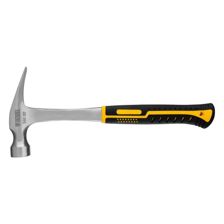 Молоток-гвоздодер 560 г Denzel 10424, цельнометаллический, двухкомпонентная рукоятка купить в Челябинске