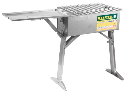 Мангал KRAFTOOL &quot;EXPERT&quot; переносной с автоматическим вращением шампуров, 300x600x800мм 68310 купить в Челябинске