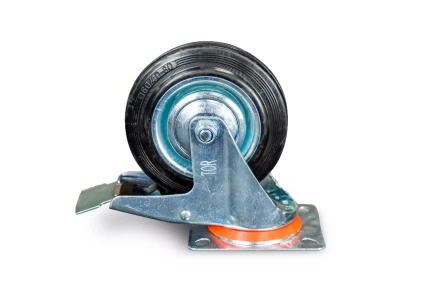 Колесо поворотное резина SCb 63 160 мм с тормозом (N) 1024201 купить в Челябинске