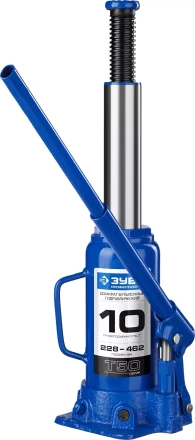 Домкрат гидравлический бутылочный T50, 10т, 228-462мм, ЗУБР Профессионал 43060-10 43060-10_z01 купить в Челябинске