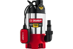 ЗУБР 1100 Вт, дренажный насос для грязной воды, корпус - нерж. сталь (НПГ-М3-1100-С)