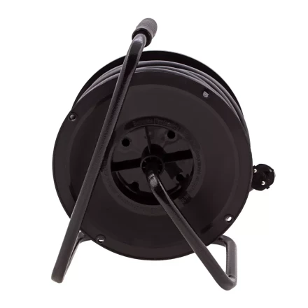 Удлинитель силовой 50 м, 16А, тип УХ10, ПВС, усиленный, на кабельной катушке, 4 розетки без заземления Сибртех 95870 купить в Челябинске