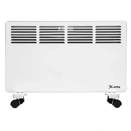 Конвектор электрический КМ-2000.2, 230 В, 2000 Вт, X-образный нагреватель, колеса, термостат // MTX 98126 купить в Челябинске