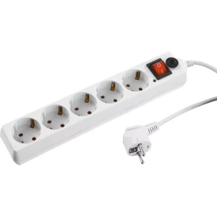 Сетевой фильтр STAYER &quot;MASTER&quot; электрический, 5 гнезд, макс. мощн. 2200 Вт, 3м 55066-3 купить в Челябинске