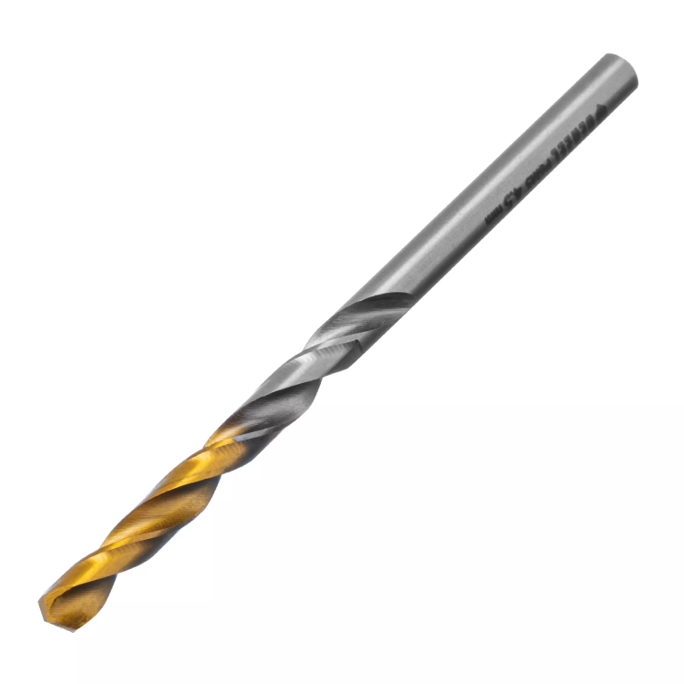 Сверло спиральное по металлу Denzel 4,5 x 80 мм, Р6М5, Golden Tip, 718231 купить в Челябинске