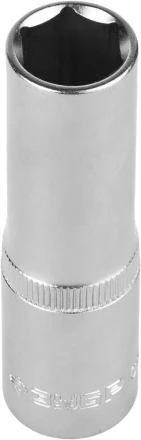 Головка торцовая ЗУБР &quot;МАСТЕР&quot; (1/2&quot;), удлиненная, Cr-V, FLANK, хроматированное покрытие, 14мм 27726-14 купить в Челябинске