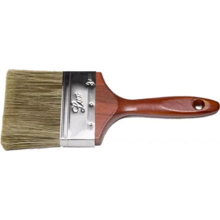 Кисть плоская STAYER &quot;LASUR - LUX&quot;, деревянная ручка, смешанная щетина, 100мм 01051-100 купить в Челябинске