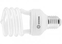 Лампа компактная люминесцентная полуспиральная 15W 4100K E27 8000ч Stern 90912