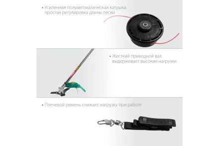 ЗУБР 1300 Вт, ш/с 38 см, сетевой триммер (КСВ-38-1300) купить в Челябинске