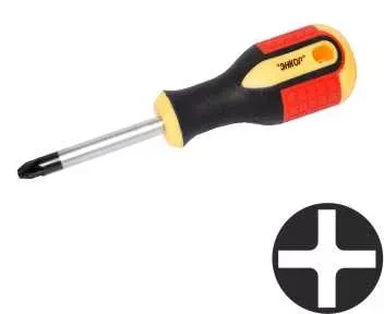 Отвертка крестовая РH№1х 75мм,трехкомп.рук 1/12/120 19671 купить в Челябинске