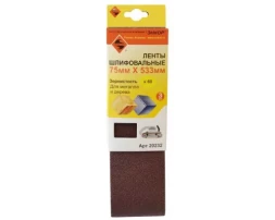 Шлифленты 75Х533 мм К60 3 штуки Энкор 20232