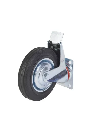 Колесо поворотное резина SCb 80 200 мм с тормозом (F) 1001720 купить в Челябинске