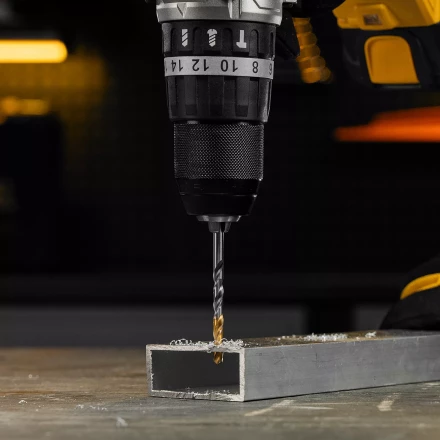 Сверло спиральное по металлу Denzel 5 x 86 мм, Р6М5, Golden Tip, 718233 купить в Челябинске