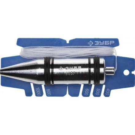 Отвес ЗУБР &quot;ЭКСПЕРТ&quot; строительный со шнуром и безопасным наконечником, 500 г 06347-50_z01 купить в Челябинске