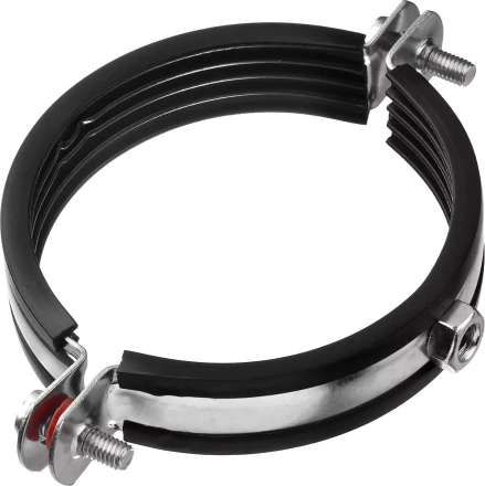 Хомут трубный с гайкой, оцинкованный, 3&quot;, 6шт, ЗУБР Мастер 37850-87-94 37850-87-94 купить в Челябинске