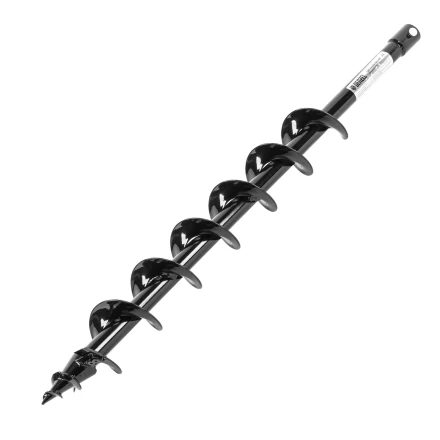 Шнек для грунта ER-80, диаметр 80 мм, длина 800 мм,соединение 20 мм, съемный нож Denzel 56005 купить в Челябинске