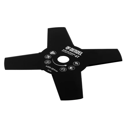 Диск для триммера , 255 х 25,4   4 лезвия Denzel 96366 купить в Челябинске