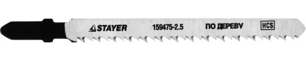 Полотна STAYER &quot;STANDARD&quot;, T101BR, для эл.лобзиков, HCS, по дереву, фанере, ДВП, ДСП, ламинат, пластик, EU-хвост.,74/2,5мм, 2шт 159475-2.5 купить в Челябинске