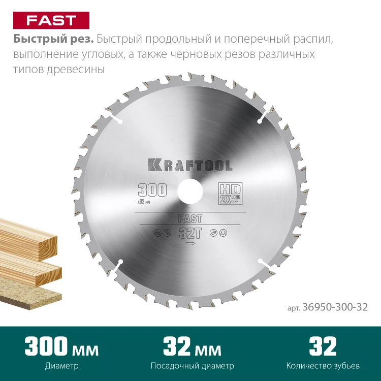 Диск пильный FAST, повышенный ресурс 36950-300-32 купить в Челябинске