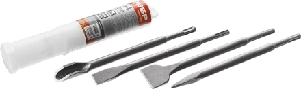 Набор зубил ЗУБР 4 шт 250 мм SDS-Plus 29230-Н4 купить в Челябинске