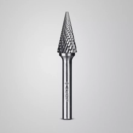 Зубр Твердосплавная борфреза M - конус с острым углом, 12 х 25 мм, угол 25° (28811-12-25) купить в Челябинске