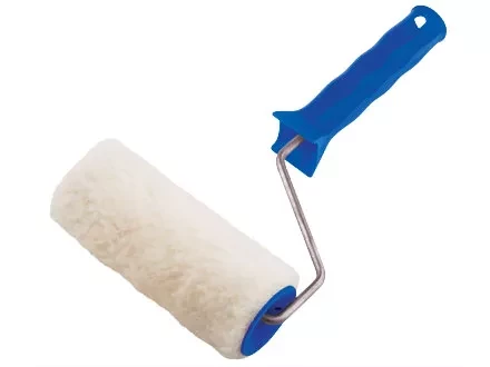 Валик из искусственного меха с ручкой 250 мм ворс 15 мм D - 48 мм полиэстер  СИБРТЕХ 80114 купить в Челябинске